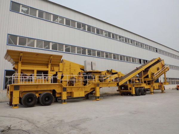 反击式移动破碎站