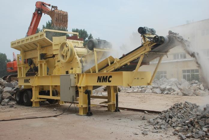 颚式移动破碎站